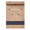 Loftscape Porte-manteau mural Moosic I - Imitation chêne artisan / Graphite