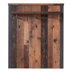 Red Living Porte-manteau mural Blackpool - Imitation bois recyclé / Gris