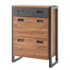 Ars manufacti Meuble à chaussures Marton - Imitation chêne Stirling / Anthracite