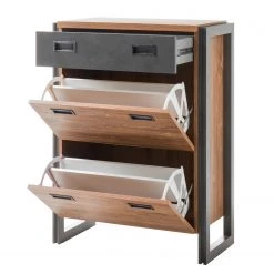 Ars manufacti Meuble à chaussures Marton - Imitation chêne Stirling / Anthracite -Vestiaires Soldes 1000211519 200424 13260600020 DETAILS P000000001000211519