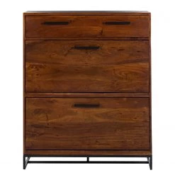 Ars manufacti Meuble à chaussures Woodson I - Acacia massif /Métal - Acacia brun -Vestiaires Soldes 1000211695 210325 15400500025 DETAILS P000000001000211695