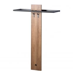 Loftscape Porte-manteau mural Longport - Imitation chêne / Noir