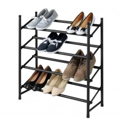 WENKO Étagère à chaussures Hero - Acier - Noir -Vestiaires Soldes 1000214307 200529 15404600005 DETAILS P000000001000214307