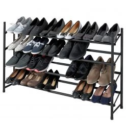 WENKO Étagère à chaussures Hero - Acier - Noir -Vestiaires Soldes 1000214307 200529 15404700006 DETAILS P000000001000214307