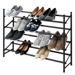 WENKO Étagère à chaussures Hero - Acier - Noir -Vestiaires Soldes 1000214307 200529 15404800007 DETAILS P000000001000214307