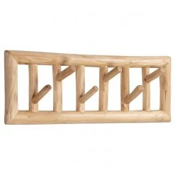 Naturoo Porte-manteau mural Woodbine - Teck massif