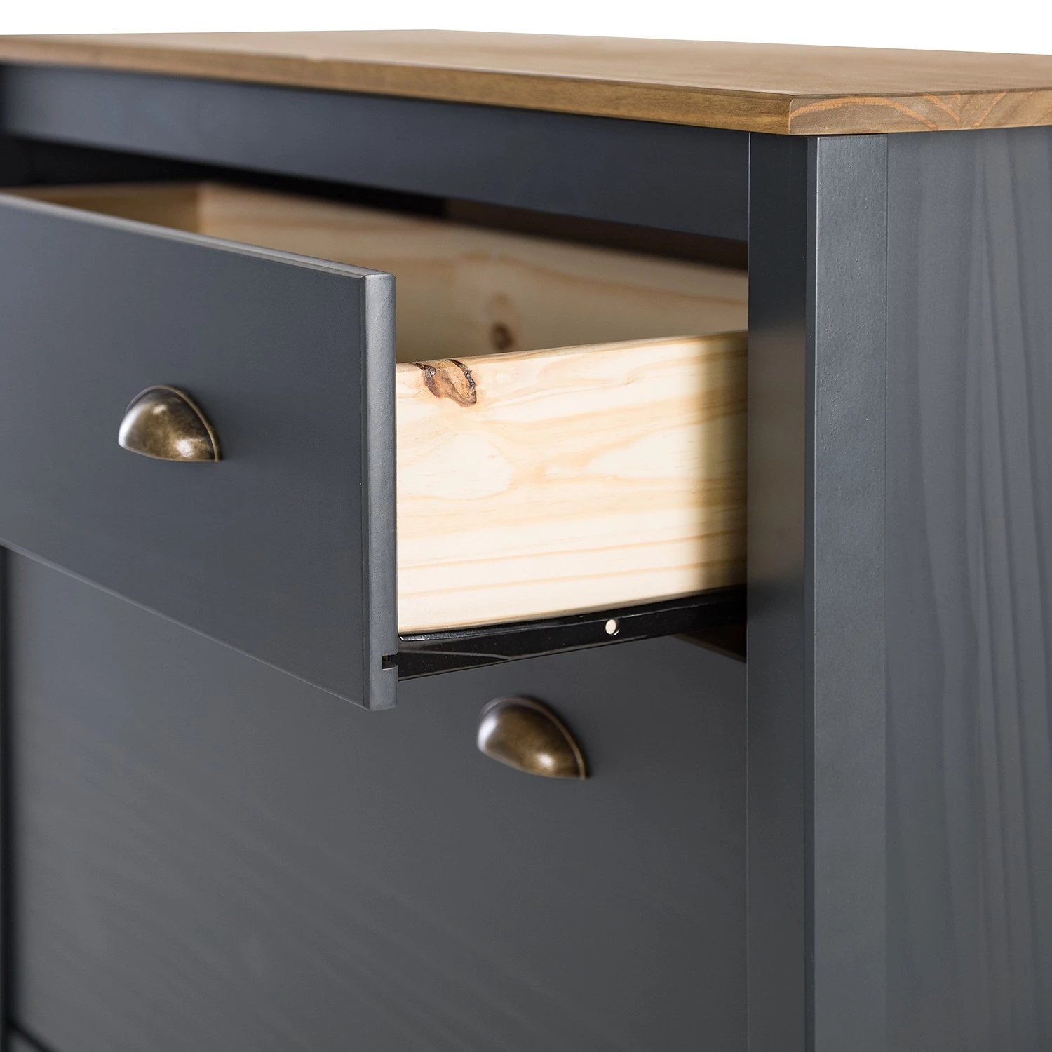 Maison Belfort Meuble à chaussures Rivery - Pin massif - Anthracite 6 Maison Belfort Meuble à chaussures Rivery - Pin massif - Anthracite – Image 6