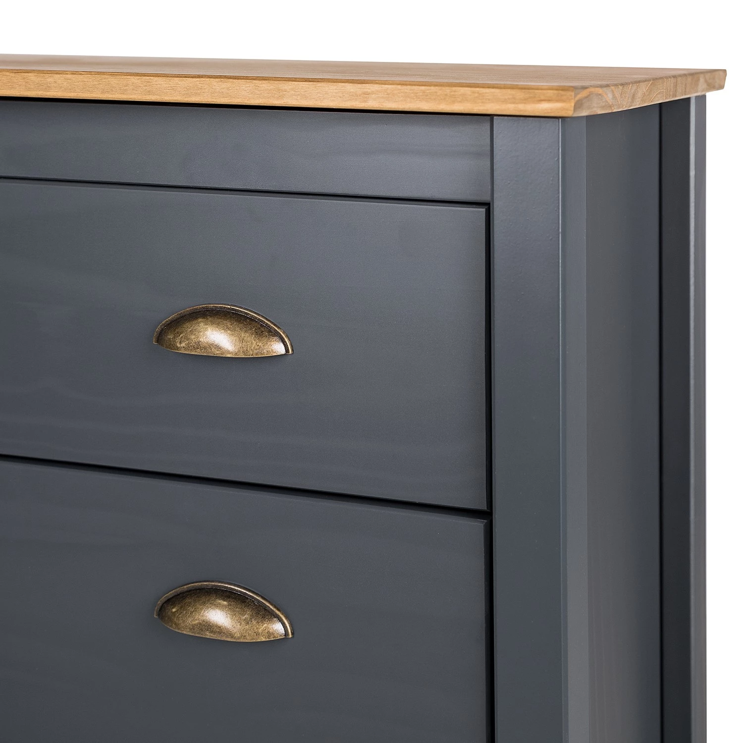 Maison Belfort Meuble à chaussures Rivery - Pin massif - Anthracite 8 Maison Belfort Meuble à chaussures Rivery - Pin massif - Anthracite – Image 8