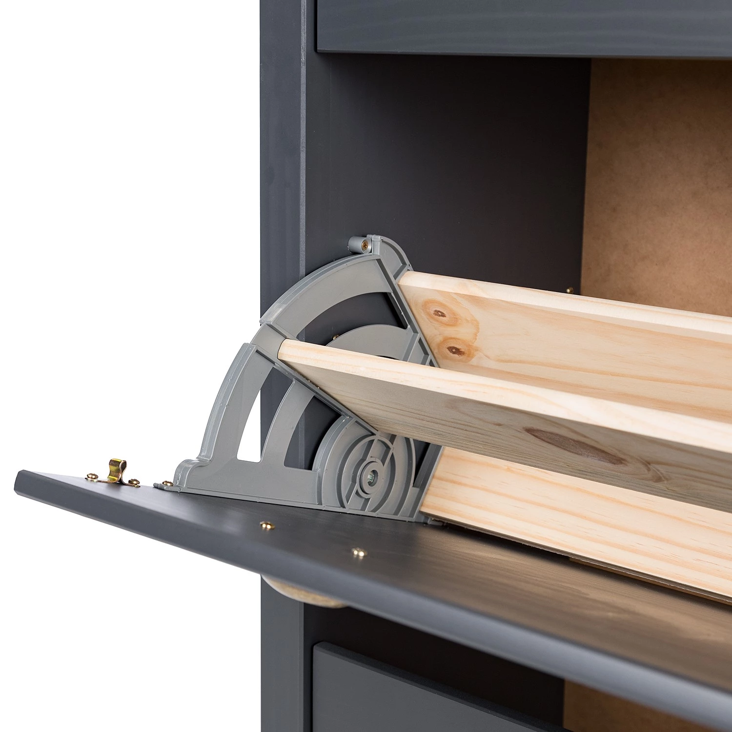 Maison Belfort Meuble à chaussures Rivery - Pin massif - Anthracite 9 Maison Belfort Meuble à chaussures Rivery - Pin massif - Anthracite – Image 9