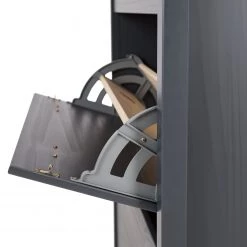 Maison Belfort Meuble à chaussures Rivery - Pin massif - Anthracite 21 Maison Belfort Meuble à chaussures Rivery - Pin massif - Anthracite -Vestiaires Soldes 1000218441 220620 064 DETAILS P000000001000218441