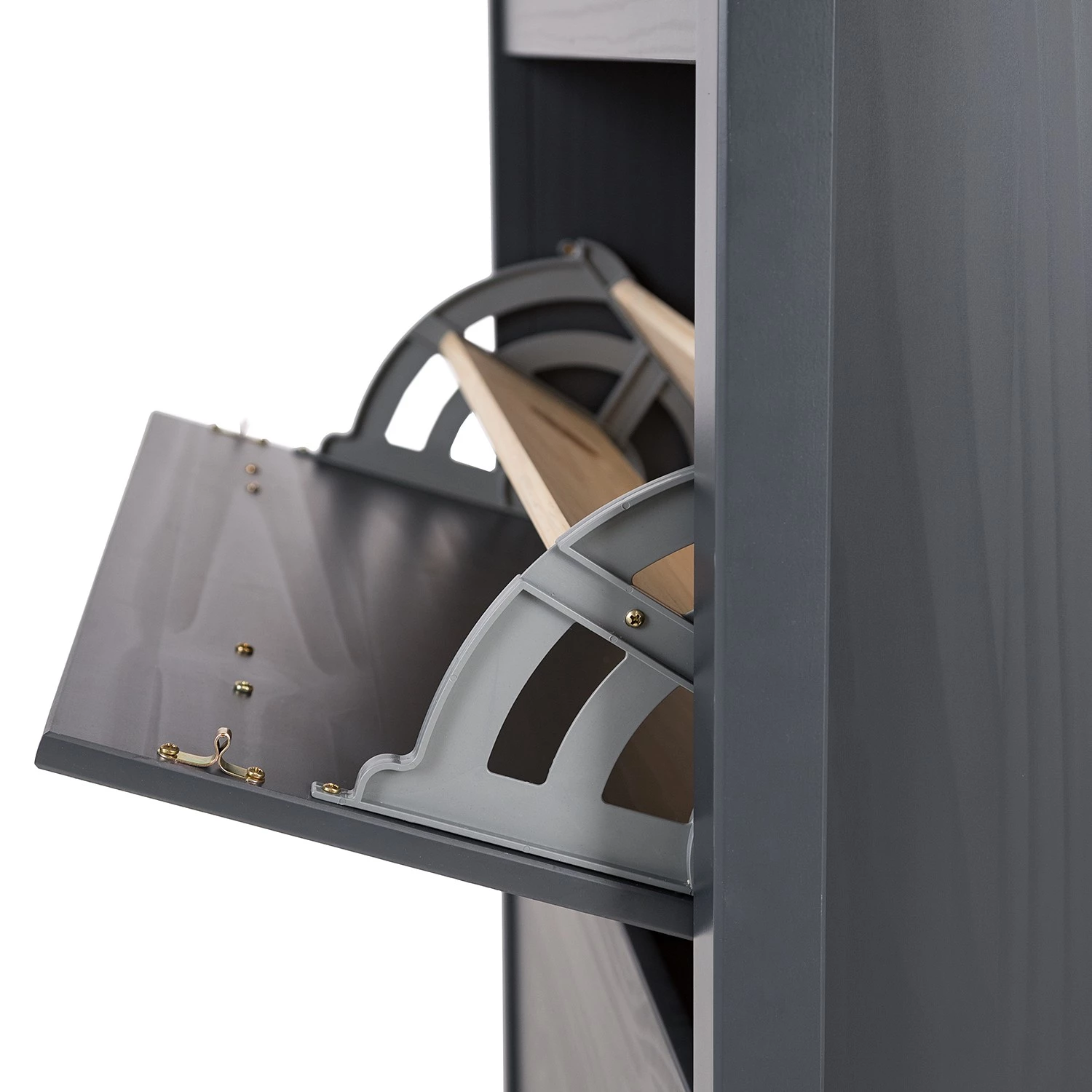 Maison Belfort Meuble à chaussures Rivery - Pin massif - Anthracite 10 Maison Belfort Meuble à chaussures Rivery - Pin massif - Anthracite – Image 10