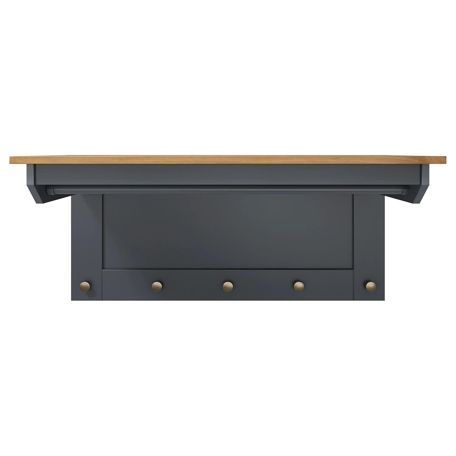 Maison Belfort Porte-manteau mural Rivery II - Pin massif - Anthracite 2 Maison Belfort Porte-manteau mural Rivery II - Pin massif - Anthracite – Image 2
