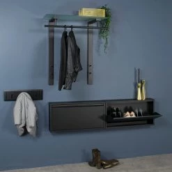 Mooved Porte-manteaux mural Reenvard - Noir -Vestiaires Soldes 1000219520 200724 06294400115 MOOD DETAILS P000000001000219520 mood