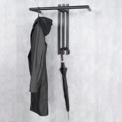 Red Living Porte-manteaux mural Rushall - Métal - Noir -Vestiaires Soldes 1000219523 200724 06294400127 MOOD DETAILS P000000001000219523 mood