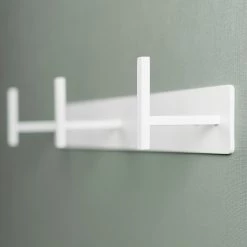 Loftscape Porte-manteau mural Colburn - Métal - Blanc - Largeur : 49 cm -Vestiaires Soldes 1000219525 200724 06294600144 MOOD DETAILS P000000001000219525 mood