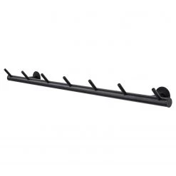 Red Living Porte-manteaux mural Reedham - Métal - Noir - Largeur : 80 cm