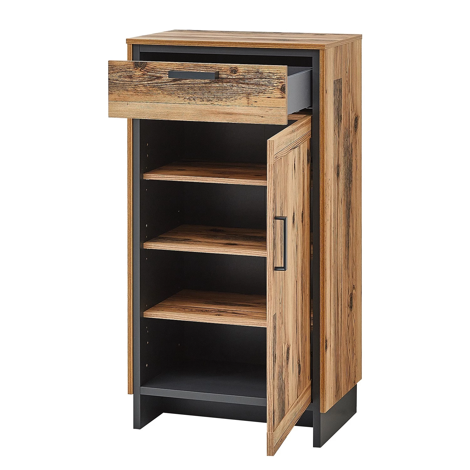 Ridgevalley Meuble à chaussures Priay I - Imitation mélèze / Graphite 5 Ridgevalley Meuble à chaussures Priay I - Imitation mélèze / Graphite – Image 5