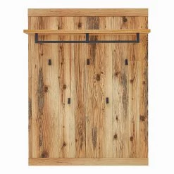 Ridgevalley Porte-manteau mural Priay - Imitation mélèze / Graphite