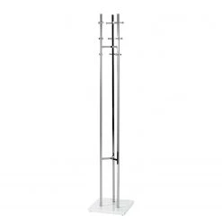 Loftscape Porte-manteaux Clarkston - Métal - Chrome / Blanc