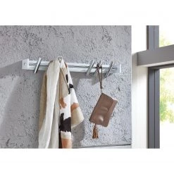 Loftscape Porte-manteaux mural Posey - Métal - Blanc / Chrome -Vestiaires Soldes 1000221669 220608 020 MOOD DETAILS P000000001000221669 mood