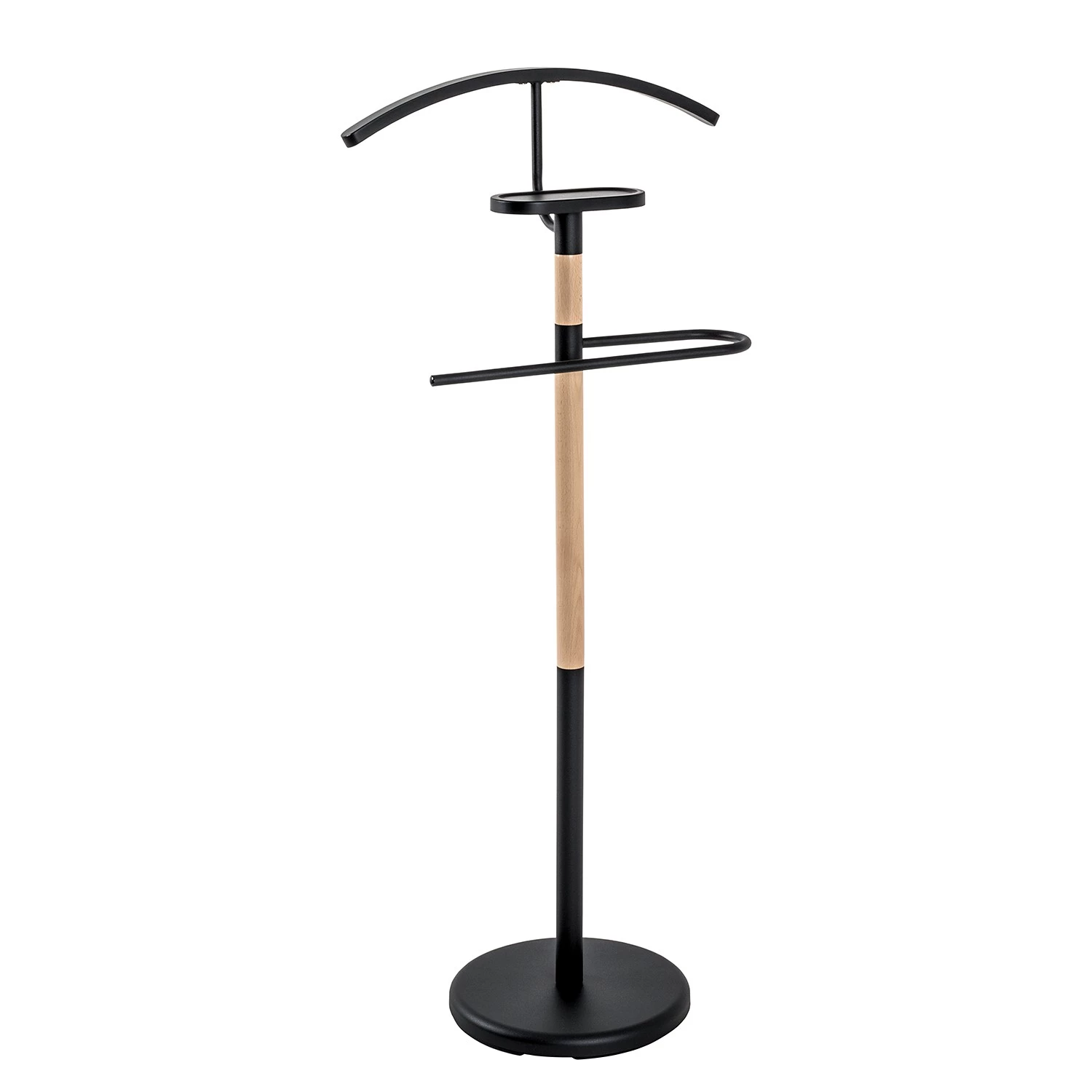 Red Living Valet de chambre Poway - Métal / Hêtre massif - Noir / Hêtre 1 Red Living Valet de chambre Poway - Métal / Hêtre massif - Noir / Hêtre