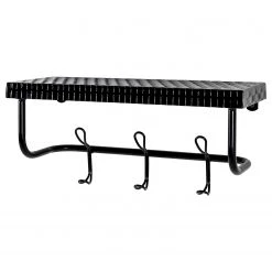 Red Living Porte-manteaux mural Normandy - Métal - Noir