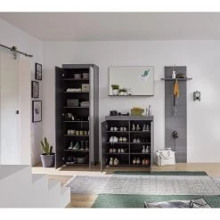 Trendteam Porte-manteaux mural Amanda II - Gris brillant -Vestiaires Soldes 1000223501 200828 06181600059 MOOD DETAILS P000000001000223501 mood