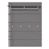 Trendteam Porte-manteaux mural Amanda I - Gris brillant
