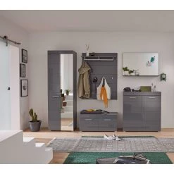 Trendteam Porte-manteaux mural Amanda I - Gris brillant -Vestiaires Soldes 1000223502 200828 06182100064 MOOD DETAILS P000000001000223502 mood