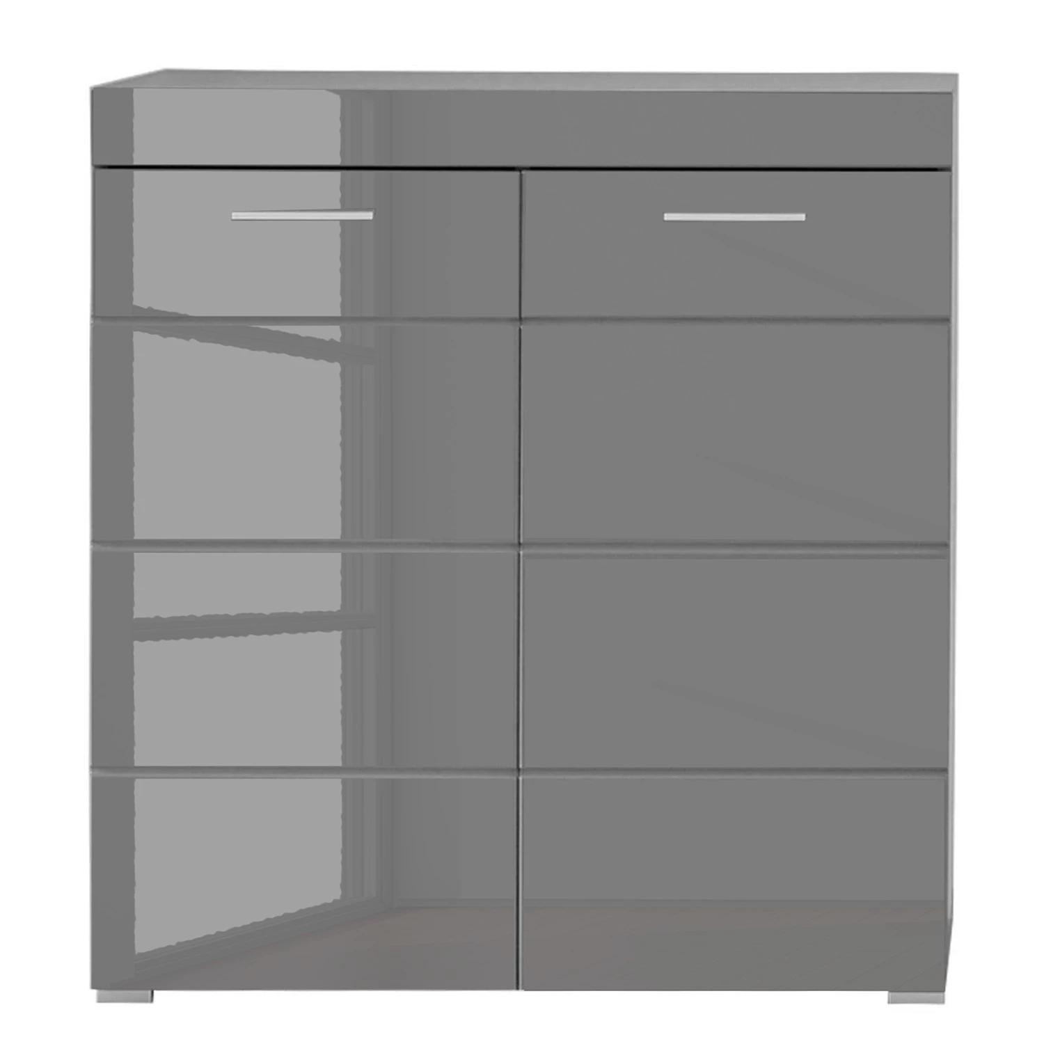 Trendteam Meubles à chaussures Amanda - Gris brillant 1 Trendteam Meubles à chaussures Amanda - Gris brillant