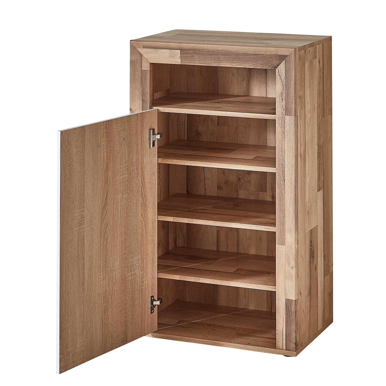 Loftscape Meuble à chaussures Waverly I - Blanc / Imitation chêne 5 Loftscape Meuble à chaussures Waverly I - Blanc / Imitation chêne – Image 5