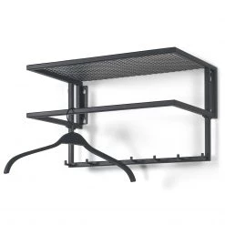 Red Living Porte-manteau mural Wittman - Métal - Noir