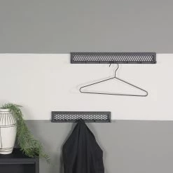 Red Living Porte-manteau mural Wittman - Métal - Noir - Largeur : 51 cm -Vestiaires Soldes 1000226035 201228 15514500011 MOOD DETAILS P000000001000226035 mood