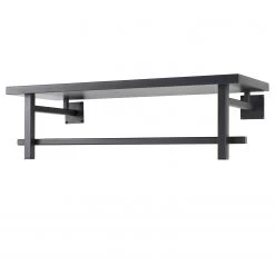 Red Living Porte-manteau mural Trevett - Métal - Noir