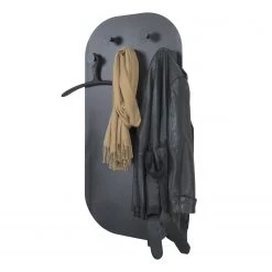 Red Living Porte-manteau mural Underhill - Métal - Noir