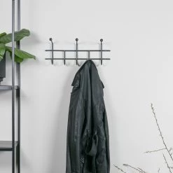 Red Living Porte-manteau mural Honaker - Métal - Noir - Largeur : 46 cm -Vestiaires Soldes 1000226061 201009 06154200146 MOOD DETAILS P000000001000226061 mood