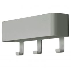 Red Living Porte-manteaux mural Hickory - Métal - Gris menthe - Largeur : 27 cm