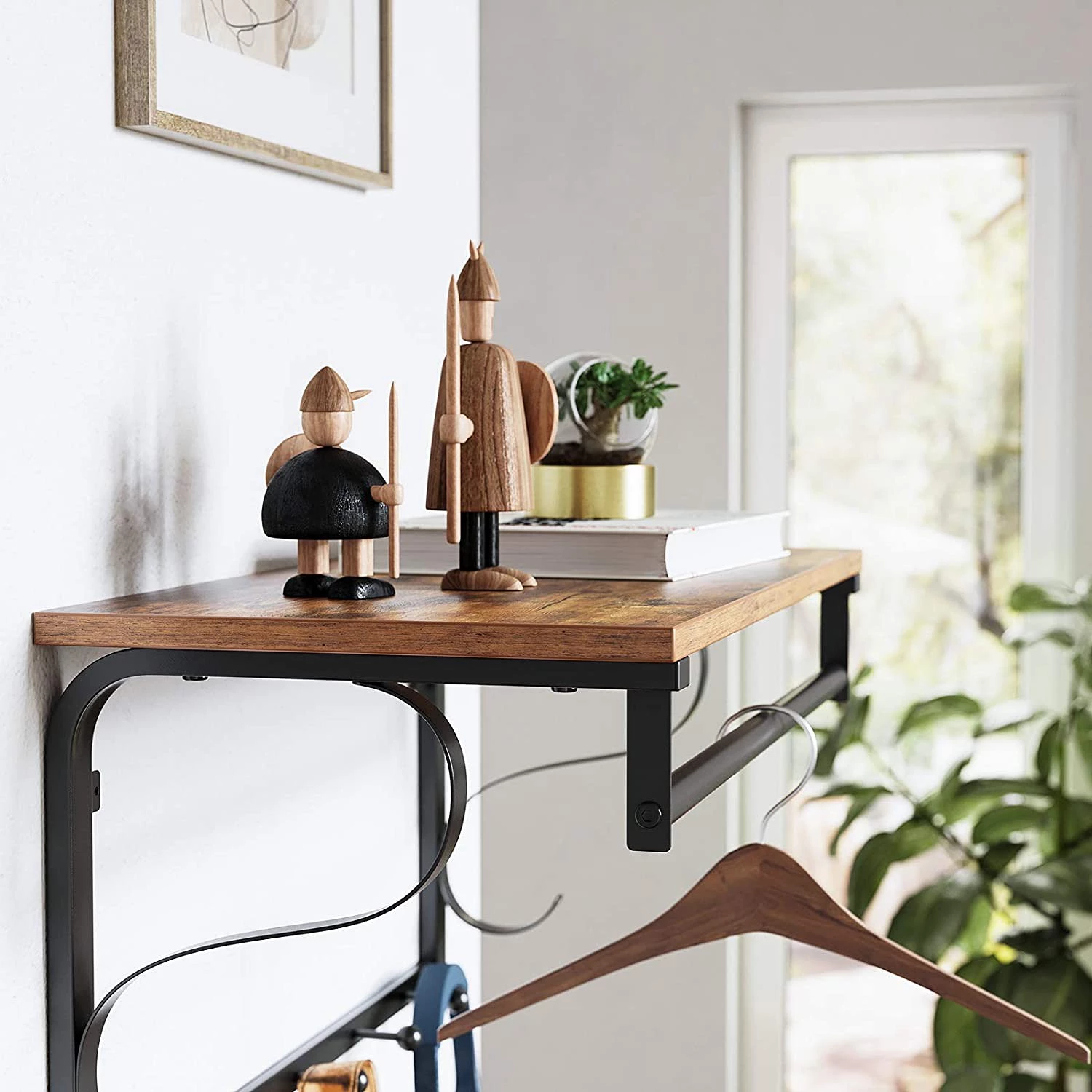 Red Living Porte-manteaux mural Montevallo - Métal - Marron / Noir 6 Red Living Porte-manteaux mural Montevallo - Métal - Marron / Noir – Image 6