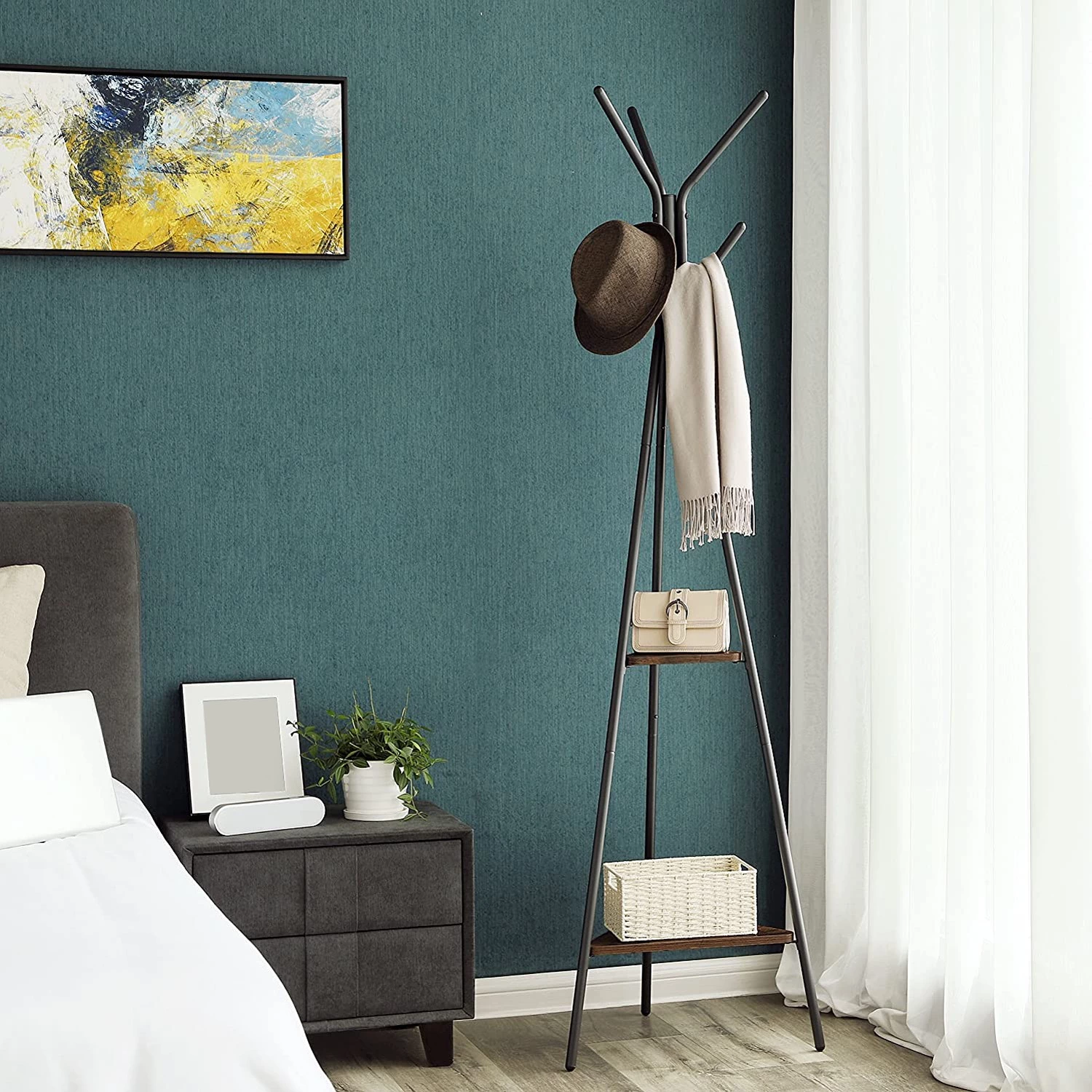 Loftscape Porte-manteaux Wardsboro - Métal - Noir / Marron 2 Loftscape Porte-manteaux Wardsboro - Métal - Noir / Marron – Image 2