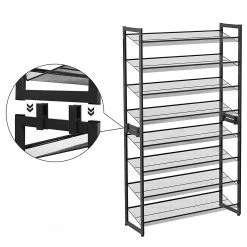 Loftscape Étagères à chaussures Heckfield II - Métal - Noir -Vestiaires Soldes 1000226099 200921 14231500091 DETAILS P000000001000226099