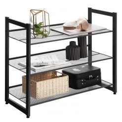 Loftscape Étagère à chaussures Heckfield I - Métal - Noir - Noir - Hauteur : 63 cm -Vestiaires Soldes 1000226115 200921 14243100175 DETAILS P000000001000226115