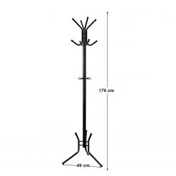 Loftscape Porte-manteaux Coppell - Métal / Hêtre massif - Noir / Hêtre -Vestiaires Soldes 1000226132 200921 14255000282 SKETCH DETAILS P000000001000226132 sketch