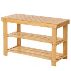 Norrwood Étagère à chaussures Mountville II - Bambou massif - Bambou