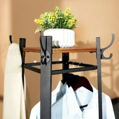 Red Living Porte-manteaux Jovy II - Métal - Marron / Noir -Vestiaires Soldes 1000226147 200921 14270900370 DETAILS P000000001000226147