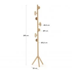 Naturoo Porte-manteaux Kentwood - Chêne massif - Chêne clair -Vestiaires Soldes 1000226415 200928 15145800020 SKETCH DETAILS P000000001000226415 sketch