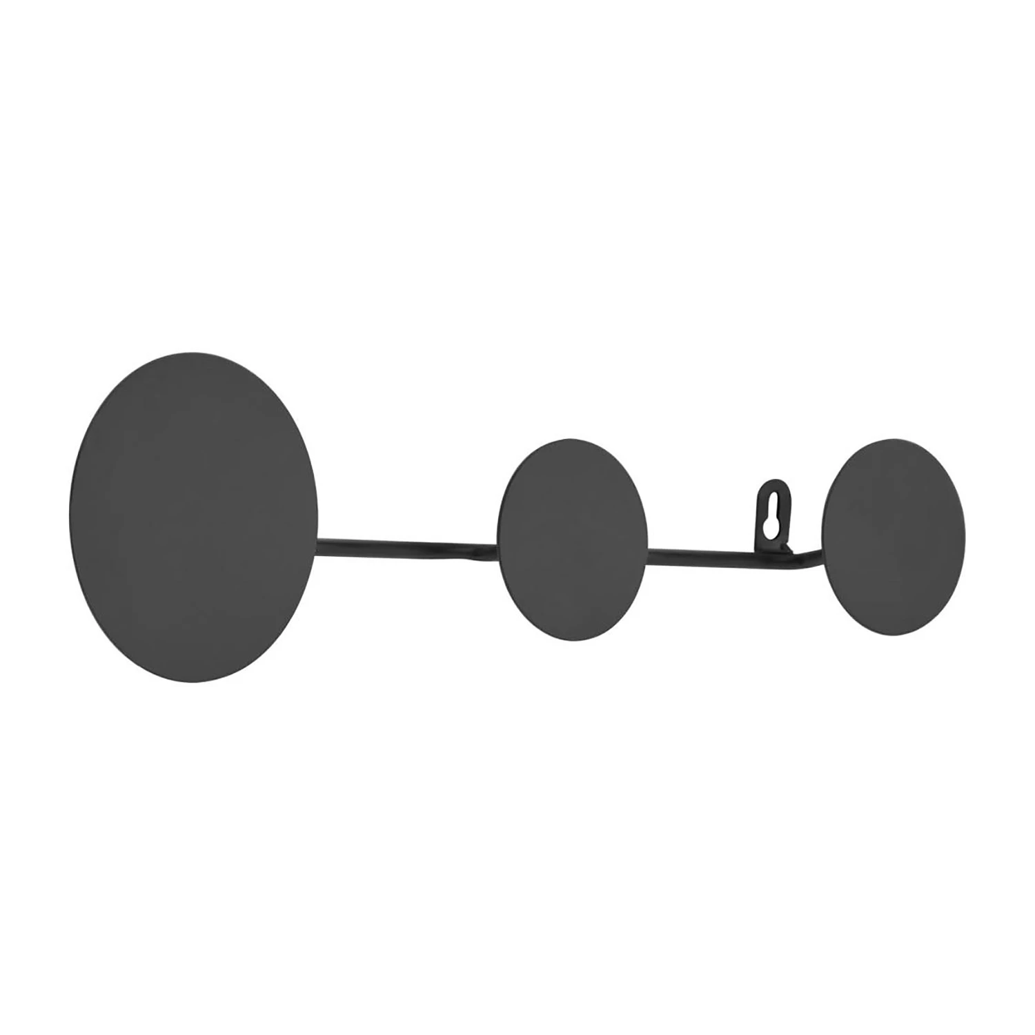 Red Living Porte-manteau mural El Reno II - Métal - Noir 1 Red Living Porte-manteau mural El Reno II - Métal - Noir