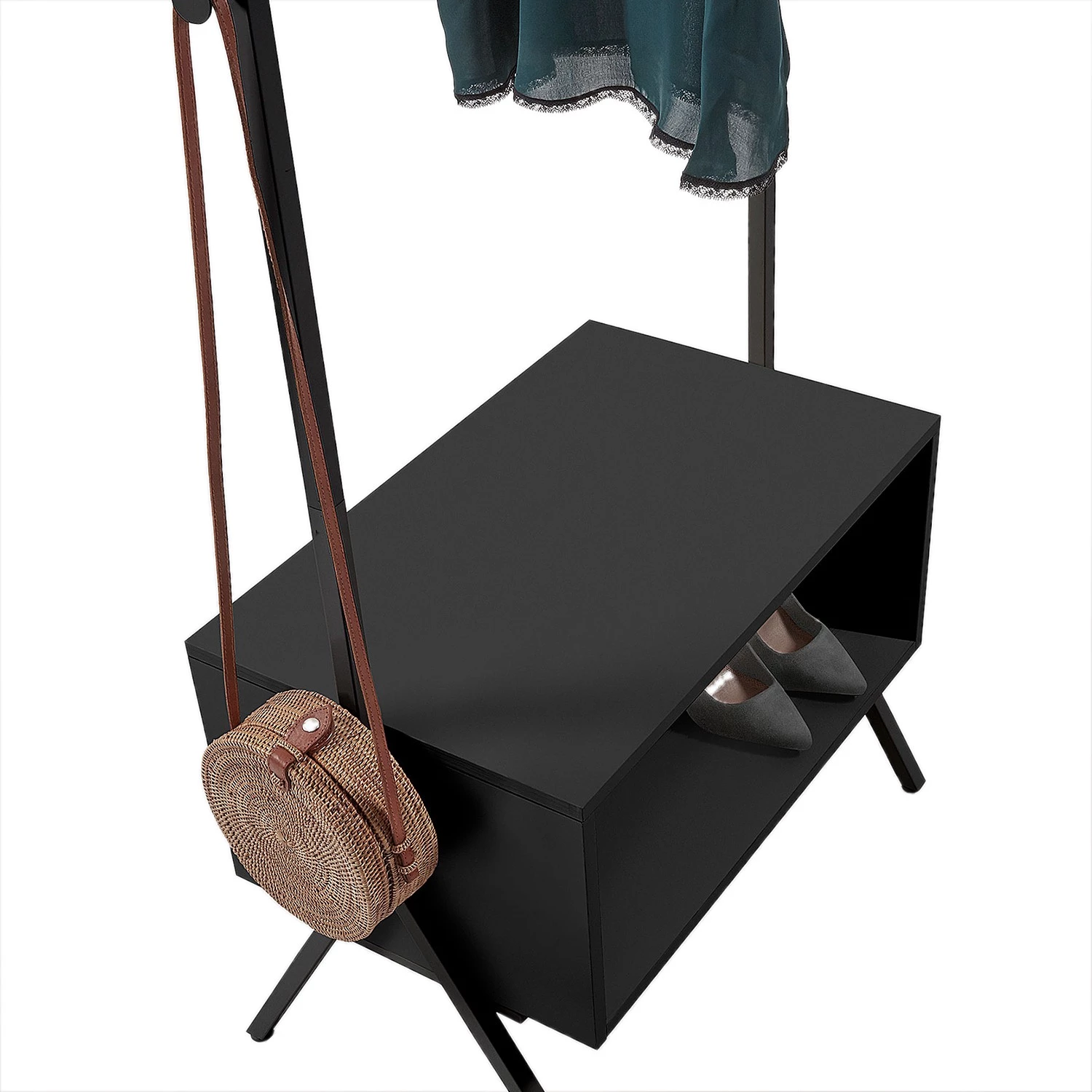 Red Living Portant à vêtements Waycross - Noir 5 Red Living Portant à vêtements Waycross - Noir – Image 5