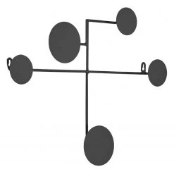 Red Living Porte-manteau mural El Reno I - Métal - Noir