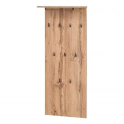 Schildmeyer Porte-manteau mural Linz - Imitation chêne rustique / Noir