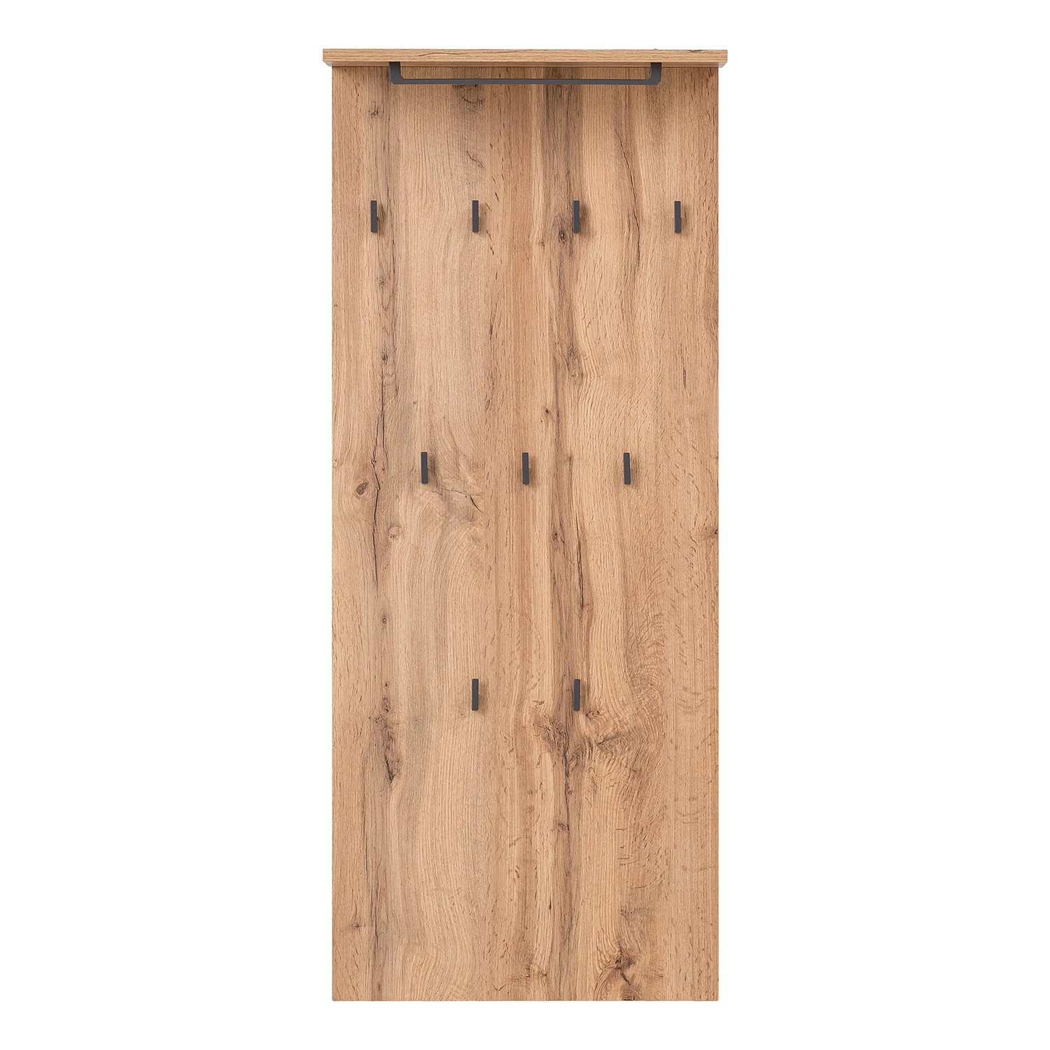 Schildmeyer Porte-manteau mural Linz - Imitation chêne rustique / Noir 3 Schildmeyer Porte-manteau mural Linz - Imitation chêne rustique / Noir – Image 3